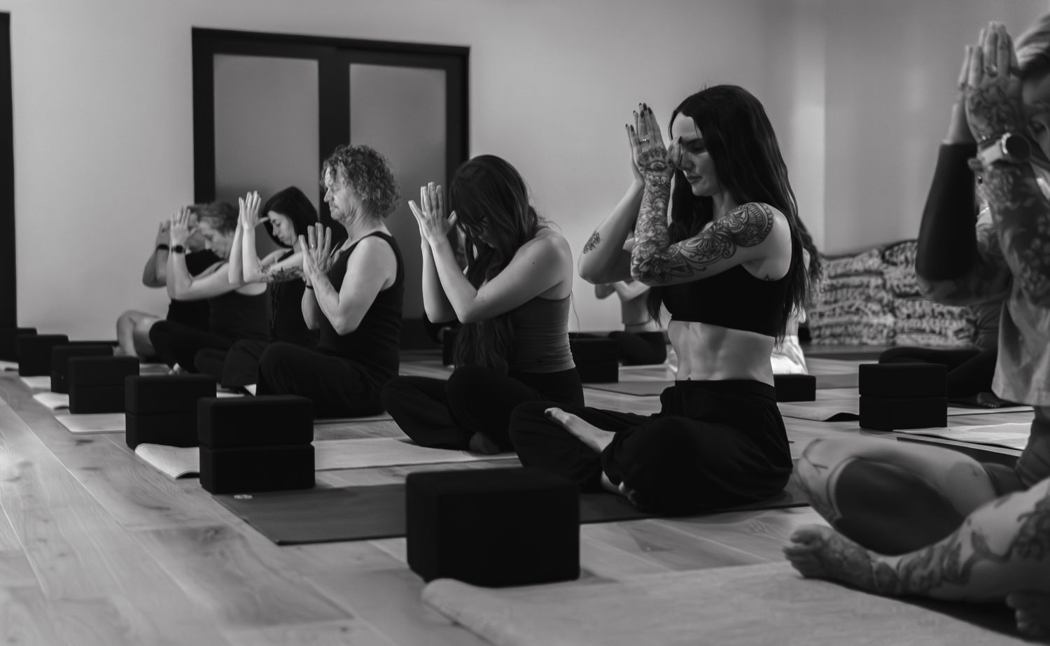 Community gathered in shared practice